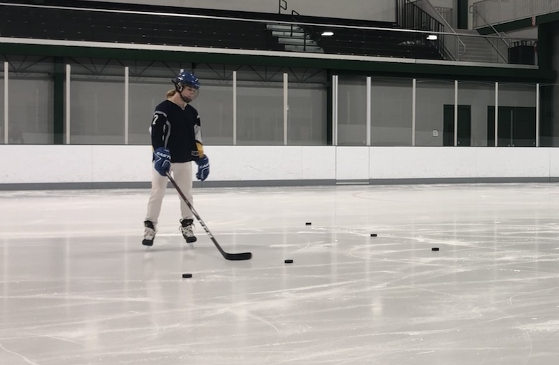 Mya on the ice.